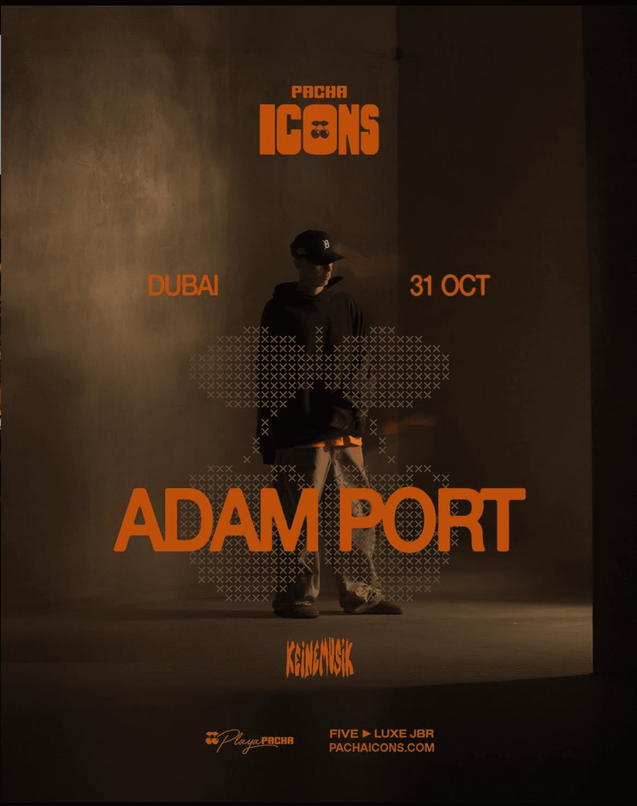 adam port at pacha icons · 31 october 2026
